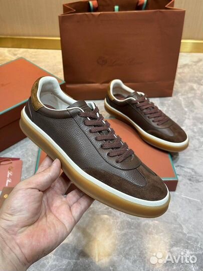 Кеды Loro Piana Tennis Walk кожа и замша