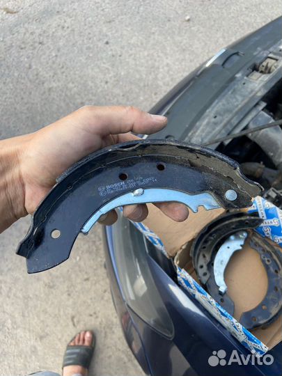 Тормозные колодки задние на renault logan