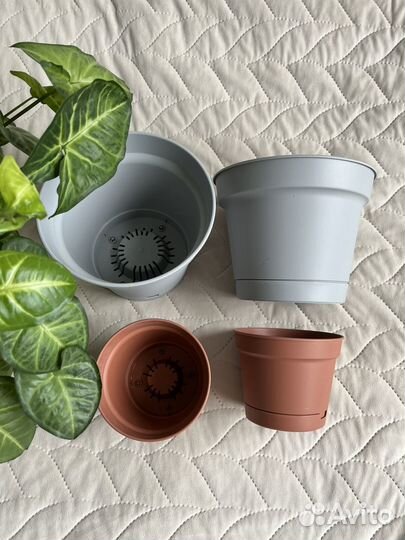 4 шт Горшки для цветов
