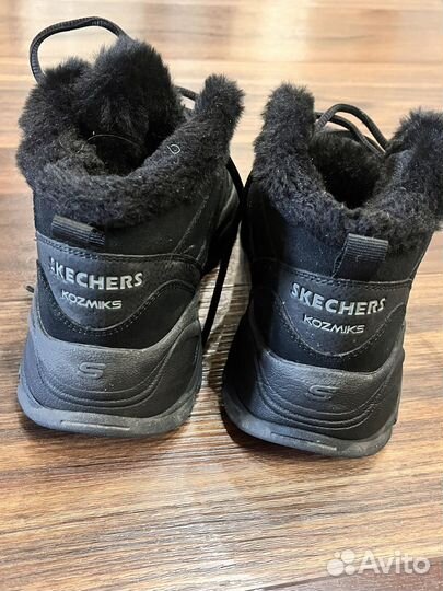 Зимние ботинки кроссовки skechers kozmiks