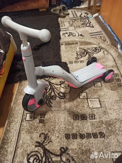Самокат беговел 3 в 1 музыкальный
