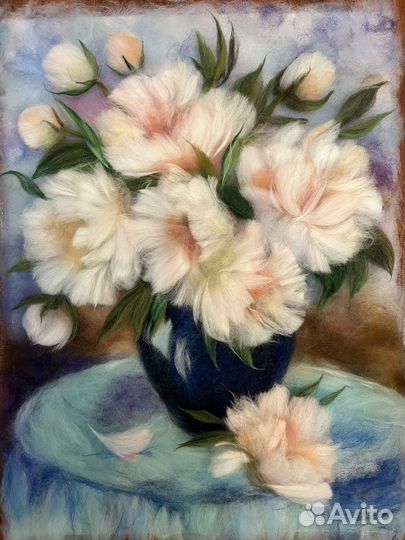 Картина шерстью размер30-40