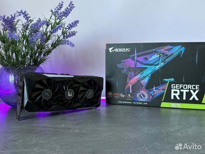 Видеокарта RTX 3070 8GB Gigabyte Aorus Master