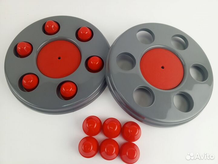 Колпаки газель серые с красными колпачками