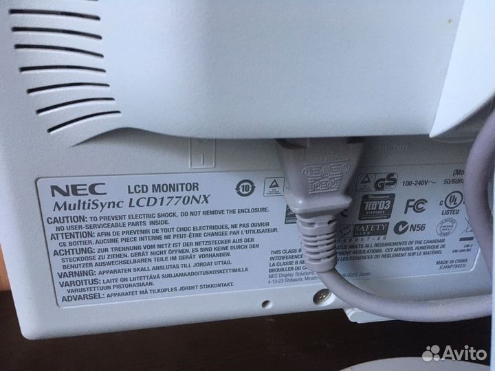 Монитор NEC Multisync LCD1770NX