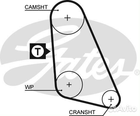Ремень грм audi/ford/seat/skoda/VW 5135 Gates