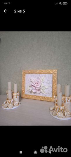 Картина из гипса