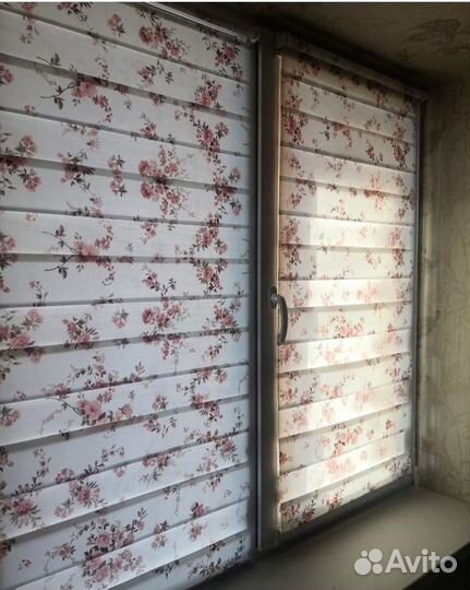 Рулонные шторы день-ночь (зебра)