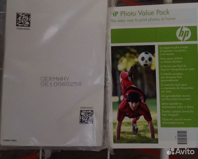 Нewlett Packard новая фотобумага упаковка