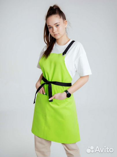 Фартук рабочий салатовый