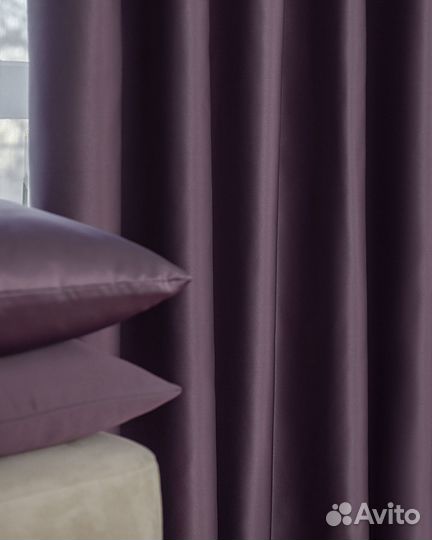 Шторы Адора пурпурный новые на окна пошив