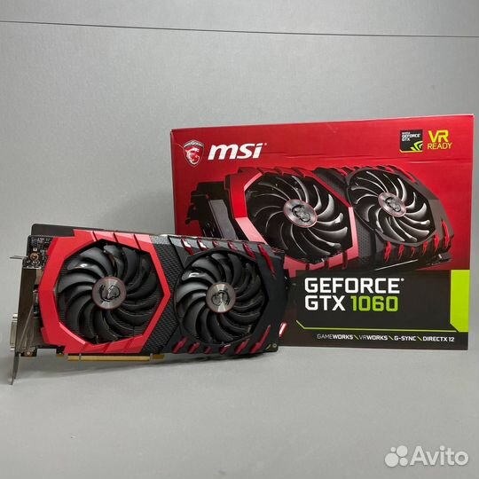 Видеокарта MSI GeForce GTX 1060 6Gb 192 bit