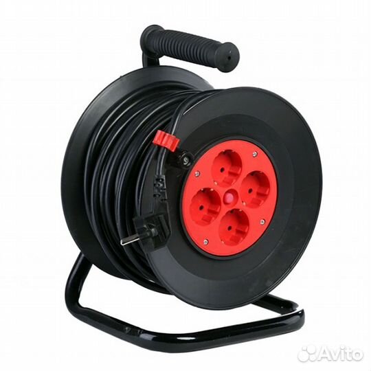 Удлинитель на катушке Союз 40м 4 гнезда 3500 Вт П
