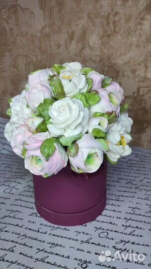 Букет зефирных цветов