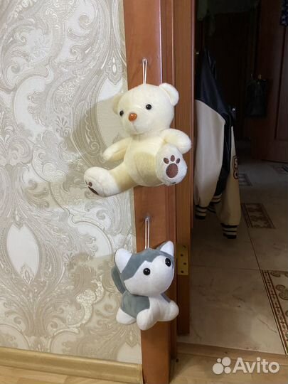 Мягкие игрушки мишка и собака