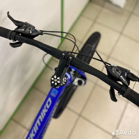 Велосипед с литыми дисками синий новый