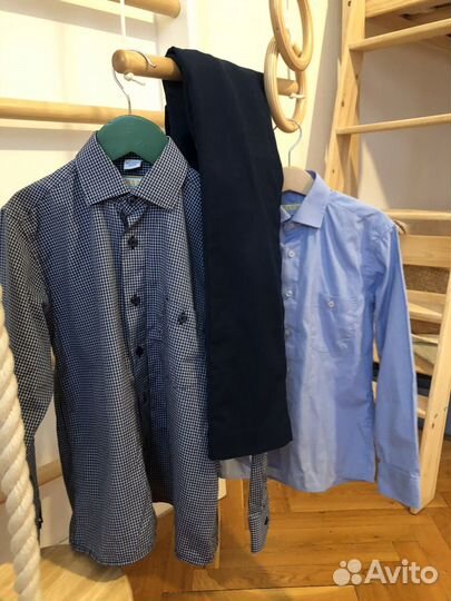 Рубашки и брюки для школы 122 128