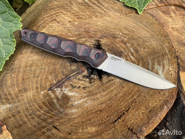 Нож туристический Attacker 1 N690 StoneWash