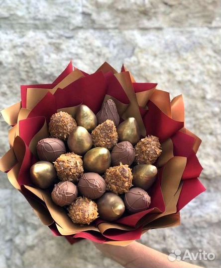 Клубника в шоколаде букет