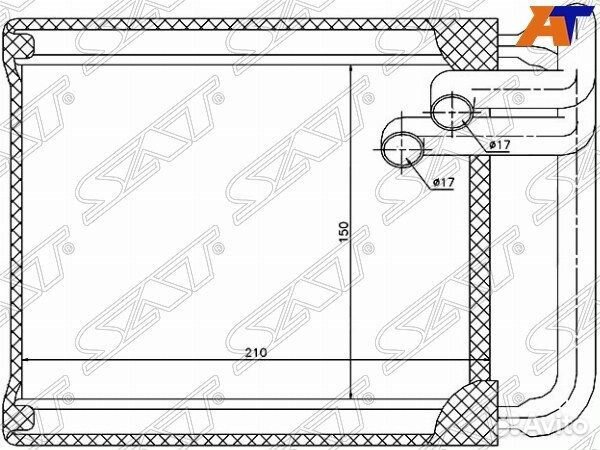 Радиатор отопителя салона hyundai i30 07/KIA C