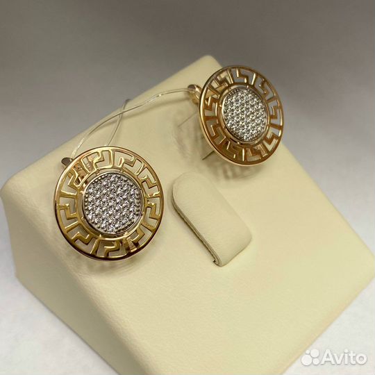 Золотые серьги 585 проба