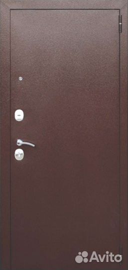 Дверь входная металлическая с зеркалом