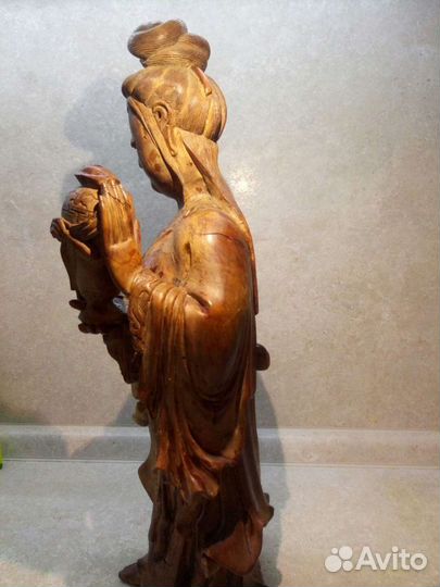 Антикварная китайская статуэтка девушки