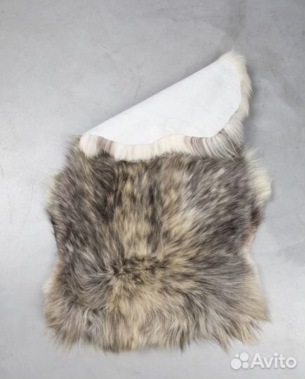 Накидка из овчины с длинным ворсом для интерьера