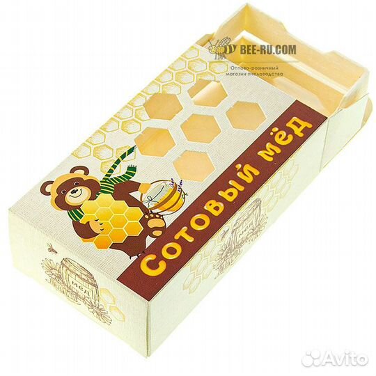 Коробка для сотового меда Мишка (10шт)
