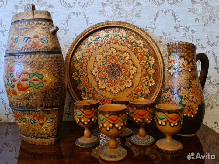 Деревянная фляга бочонок 20 век