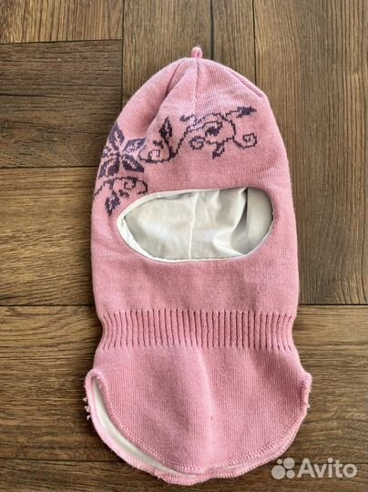 Шапка шлем для девочки 48 50