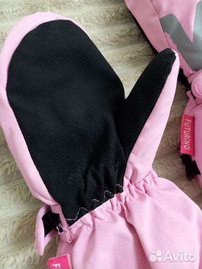 Комплект шапка, варежки краги