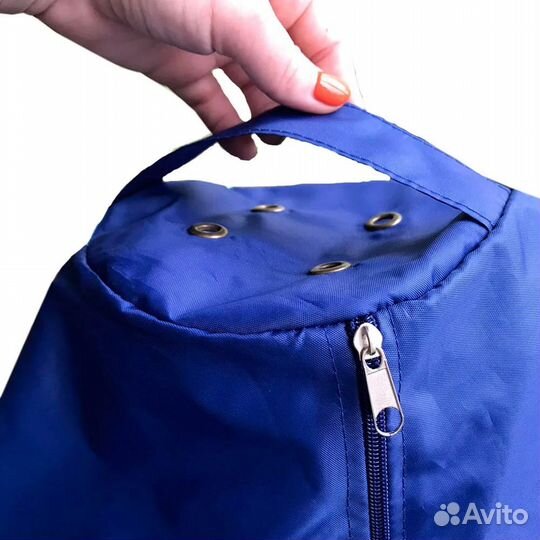 Кресло-мешок синий ткань Оксфорд