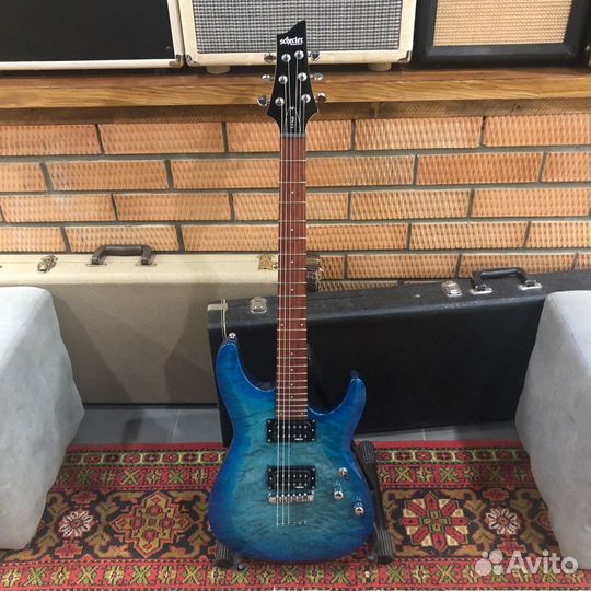 Электрогитара Schecter C-6 Plus Ocean Blue Burst