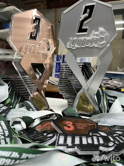 Кубки, медали, бизнес награды, из оргстекла