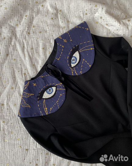 Воротник с вышивкой