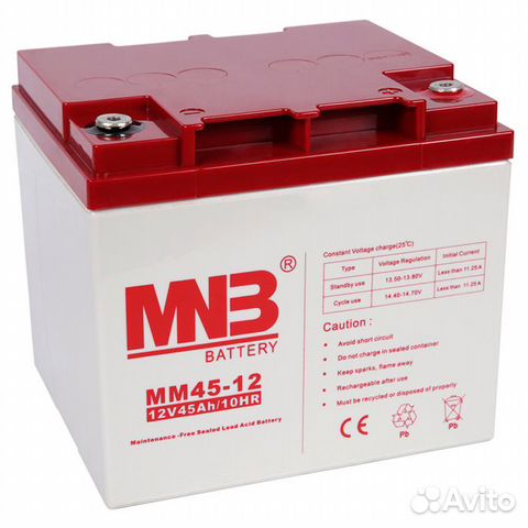 Аккумуляторная батарея MNB 6B, 12V 4,5Ah -100Ah объявление продам