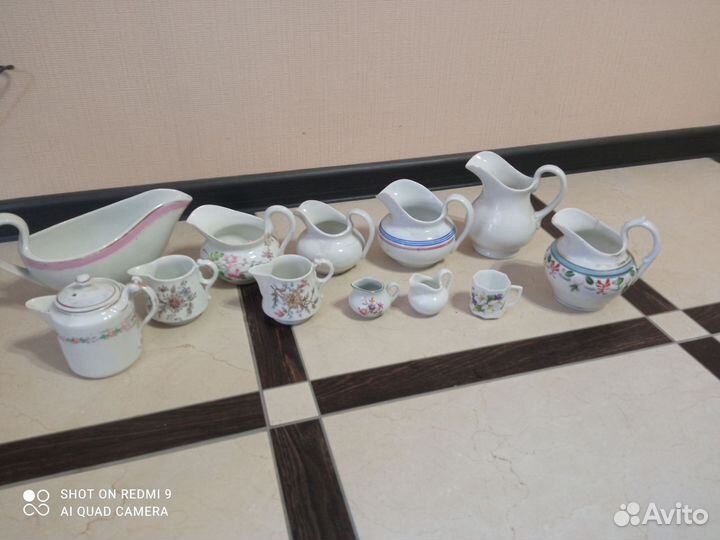 Молочники, пасуда.Царская Россия