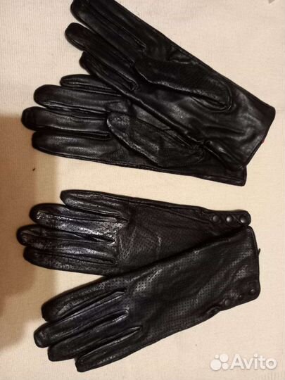 Перчатки кожаные новые
