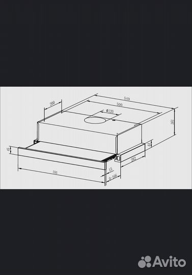 Кухонная вытяжка Weissgauff TEL 06 IM BL