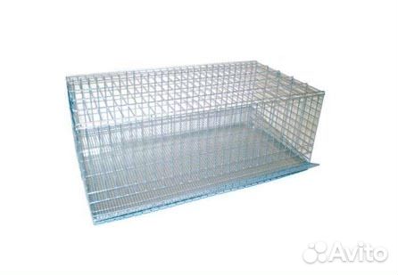 Клетка металлическая оцинкованная (100х45х30 см.)