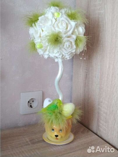 Пасхальный декор топиарий