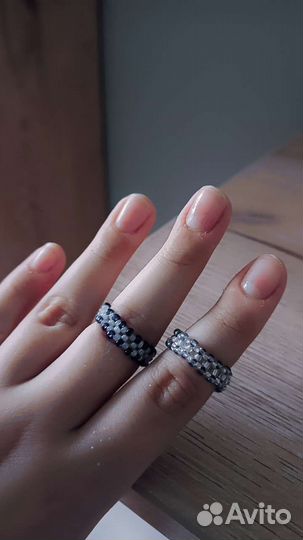 Кольцо из бисера