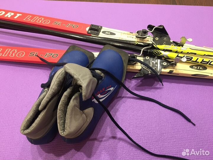 Лыжи детские с ботинками