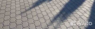 Тротуарная плитка Волна 243х130х70 серая