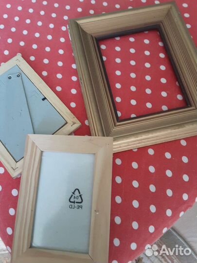 Три деревянные рамки