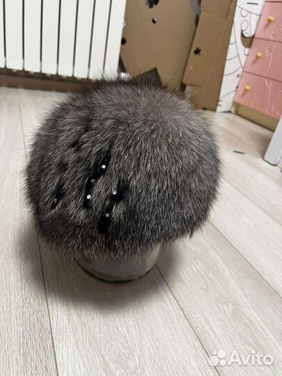 Шапка из песца женская