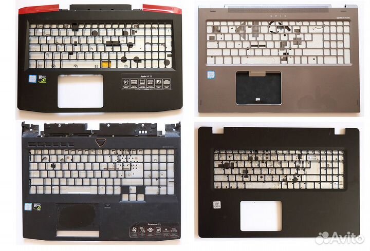 Топкейсы Acer, HP б/у без клавиатур