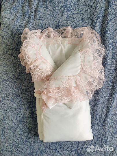 Конверт на выписку для девочки весенний бу