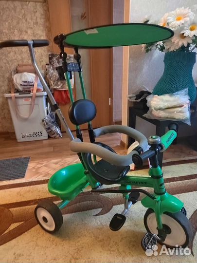 Велосипед с родительской ручкой